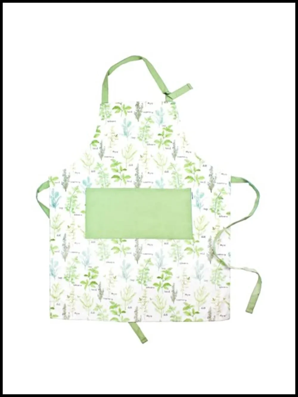 Cotton Cooking Apron with Pockets Adjustable Neck Buckle